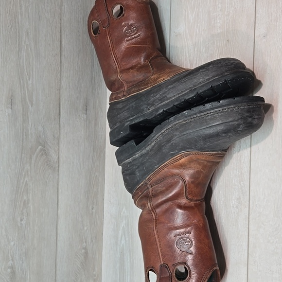 Georgia Boot Men Steel Toe G5655 12" ST Pull On Mud Dog Leather Boots 10.5W - Picture 13 of 16